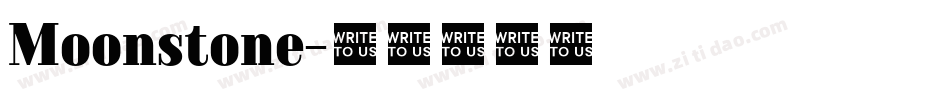 Moonstone字体转换