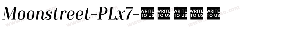 Moonstreet-PLx7字体转换