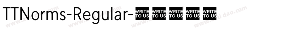 TTNorms-Regular字体转换