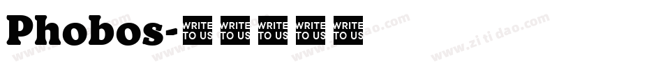 Phobos字体转换 Phobos字体转换