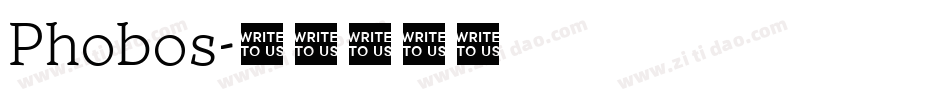 Phobos字体转换 Phobos字体转换