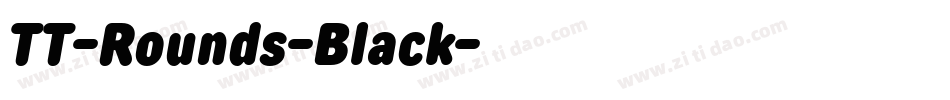 TT-Rounds-Black字体转换