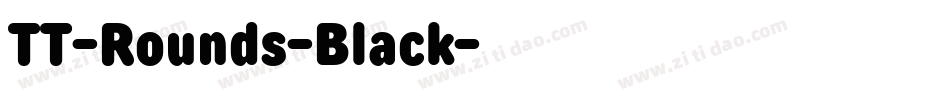 TT-Rounds-Black字体转换