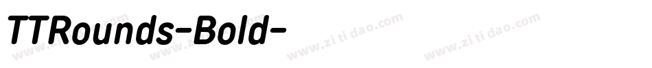 TTRounds-Bold字体转换