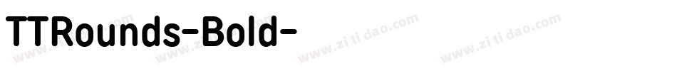 TTRounds-Bold字体转换