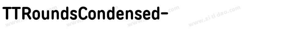 TTRoundsCondensed字体转换