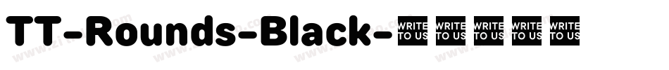 TT-Rounds-Black字体转换