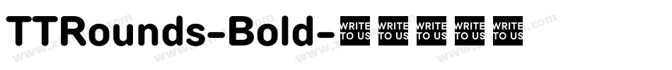 TTRounds-Bold字体转换