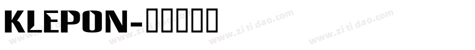 Klepon字体转换