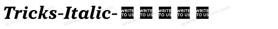 Tricks-Italic字体转换