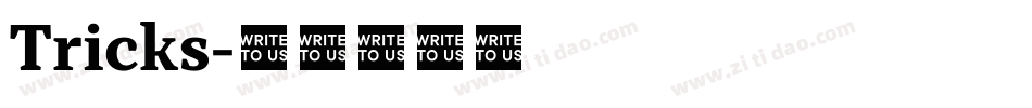 Tricks字体转换
