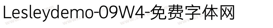Lesleydemo-09W4字体转换 Lesleydemo-09W4字体转换