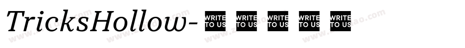 TricksHollow字体转换