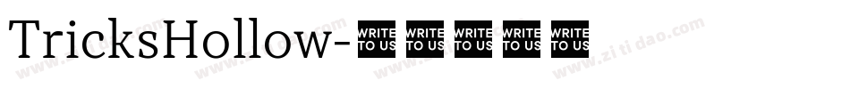 TricksHollow字体转换
