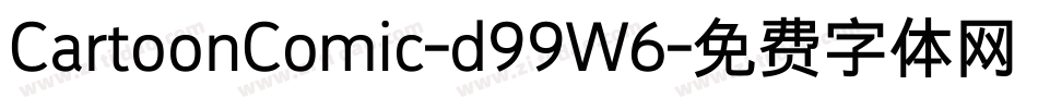 CartoonComic-d99W6字体转换
