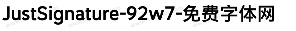 JustSignature-92w7字体转换