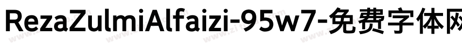 RezaZulmiAlfaizi-95w7字体转换