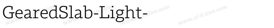 GearedSlab-Light字体转换