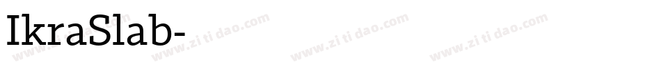 IkraSlab字体转换
