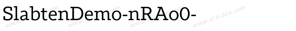 SlabtenDemo-nRAo0字体转换