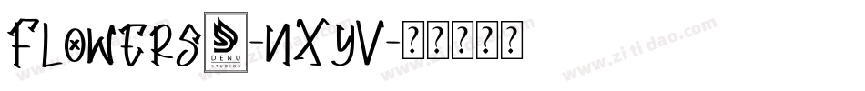 Flowers1-nXyV字体转换