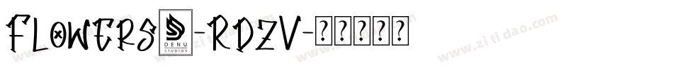 Flowers3-RdzV字体转换