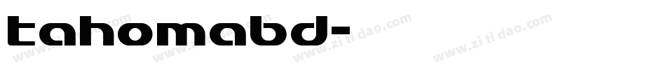 tahomabd字体转换