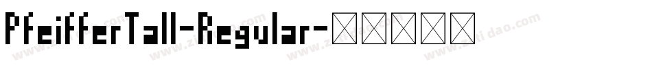 PfeifferTall-Regular字体转换