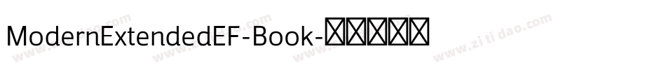ModernExtendedEF-Book字体转换