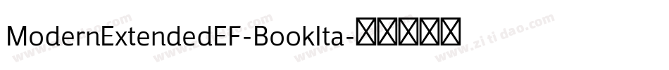 ModernExtendedEF-BookIta字体转换