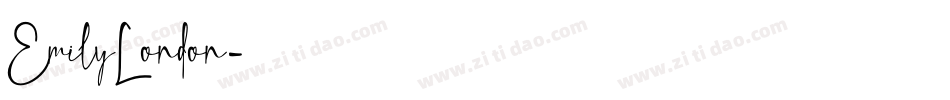 EmilyLondon字体转换