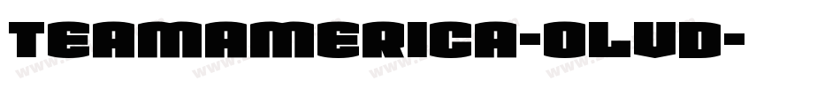 TeamAmerica-oLVd字体转换
