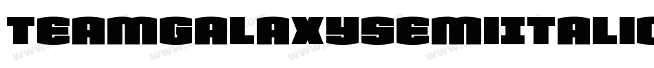 TeamGalaxySemiItalic-MVWEn字体转换
