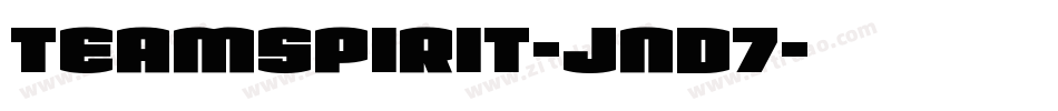 Teamspirit-Jnd7字体转换