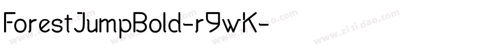 ForestJumpBold-r9wK字体转换