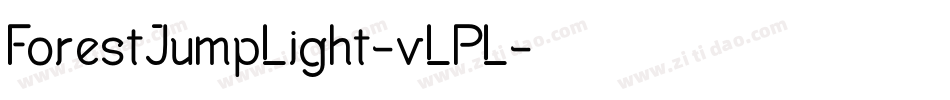 ForestJumpLight-vLPL字体转换