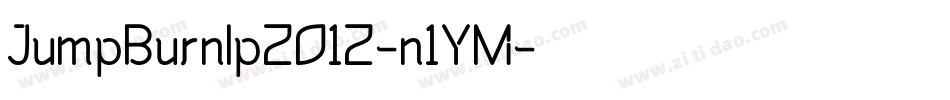 JumpBurnIp2012-n1YM字体转换