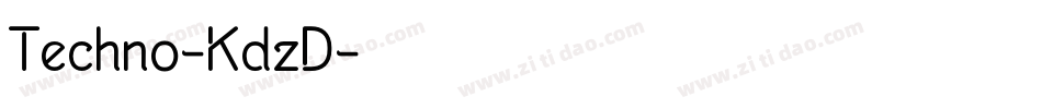 Techno-KdzD字体转换
