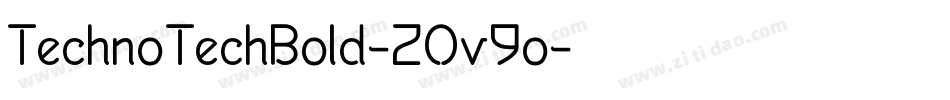 TechnoTechBold-2Ov9o字体转换