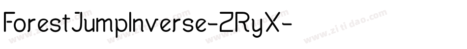 ForestJumpInverse-2RyX字体转换