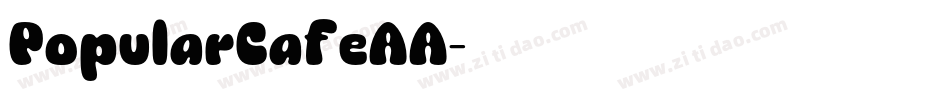 PopularCafeAA字体转换