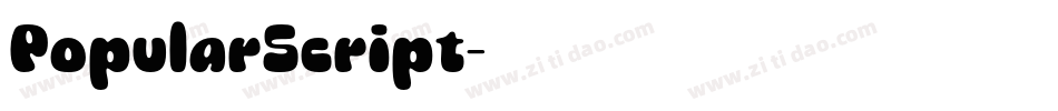 PopularScript字体转换