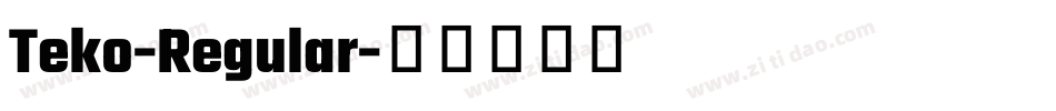 Teko-Regular字体转换