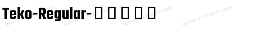 Teko-Regular字体转换