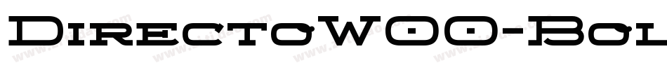 DirectoW00-Bold字体转换