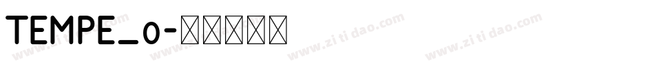 TEMPE_0字体转换
