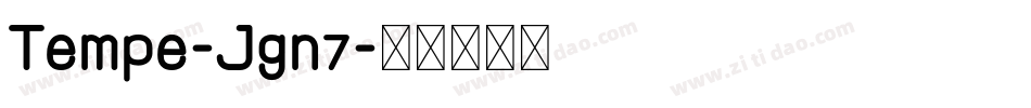 Tempe-Jgn7字体转换