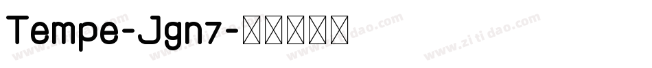 Tempe-Jgn7字体转换