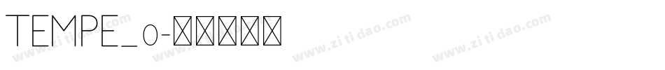 TEMPE_0字体转换