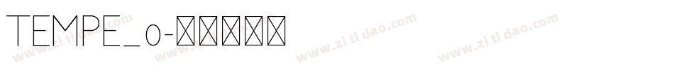 TEMPE_0字体转换